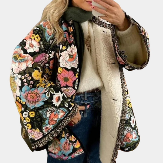 EB | blumige Damenjacke für den Herbst