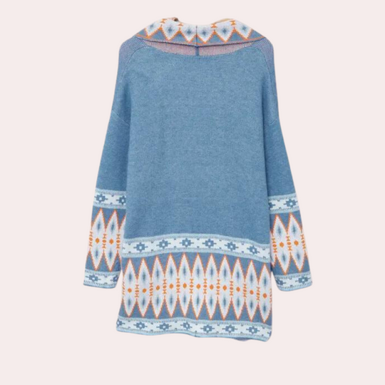 EB | Damen Boho Strickjacke Aus Weichem Material