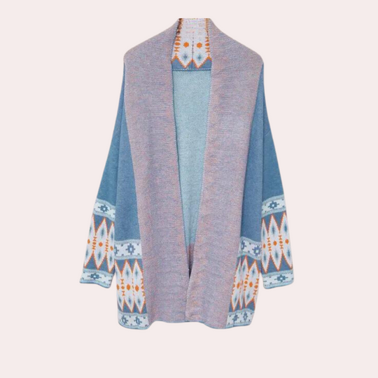 EB | Damen Boho Strickjacke Aus Weichem Material