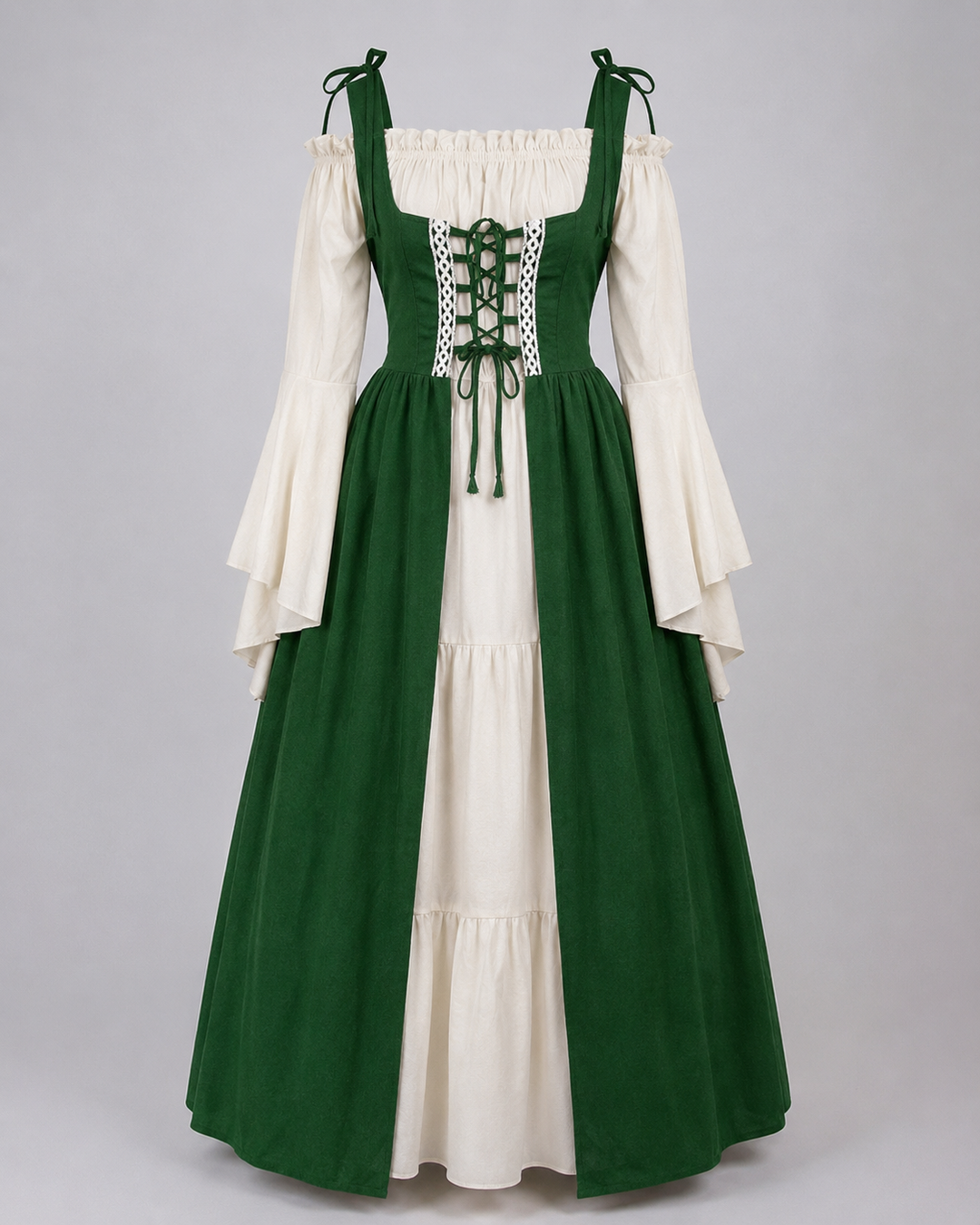 Mittelalterkleid für Damen mit Traditionellem Schnitt für Mittelalterevents | EB