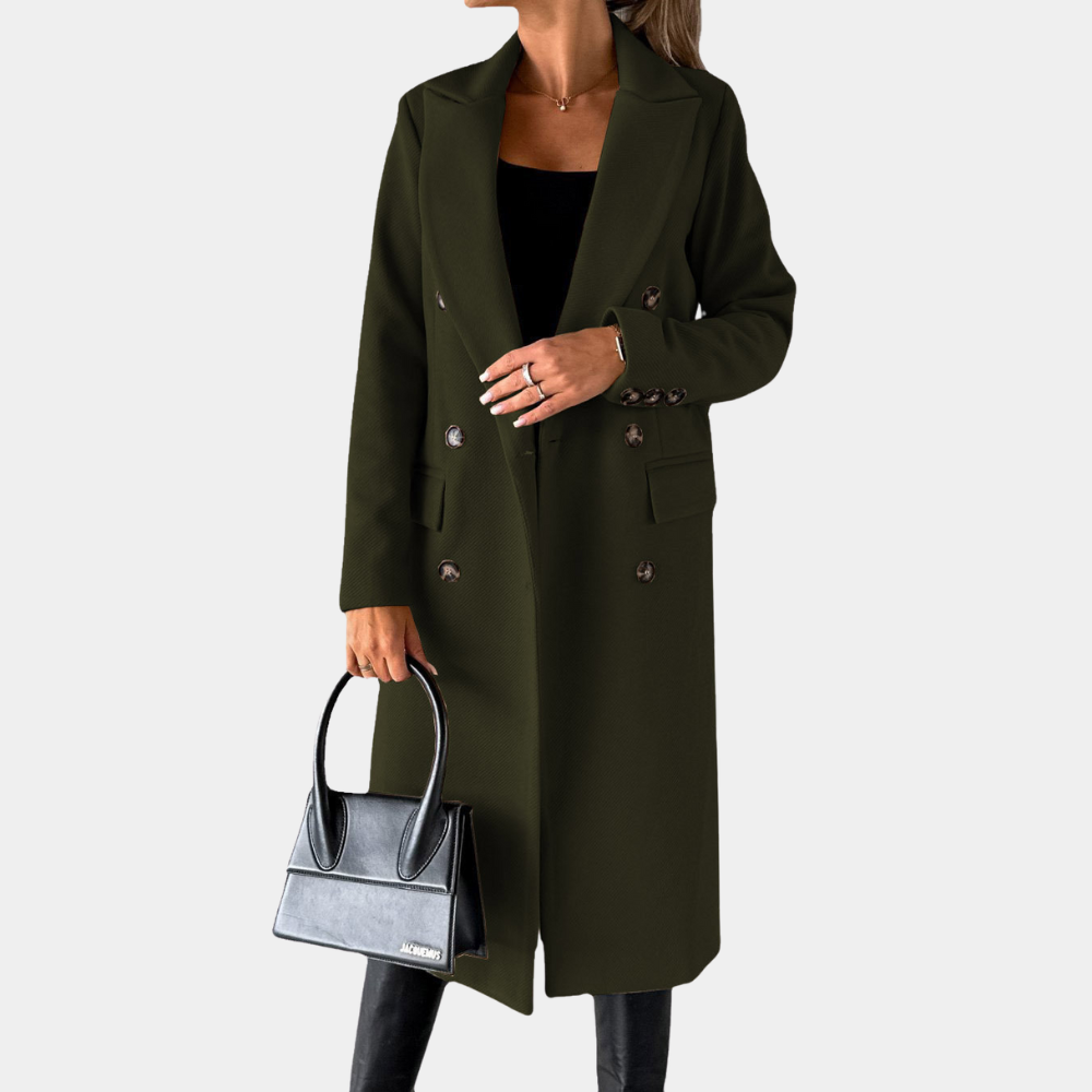 EB | Zweireiher Langmantel für Damen - Winter