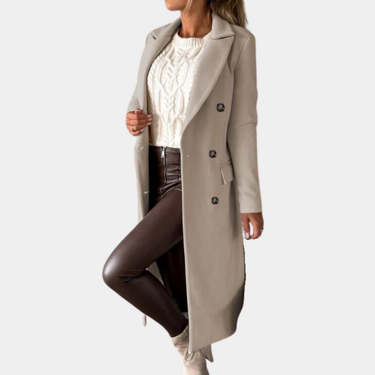 EB | Zweireiher Langmantel für Damen - Winter