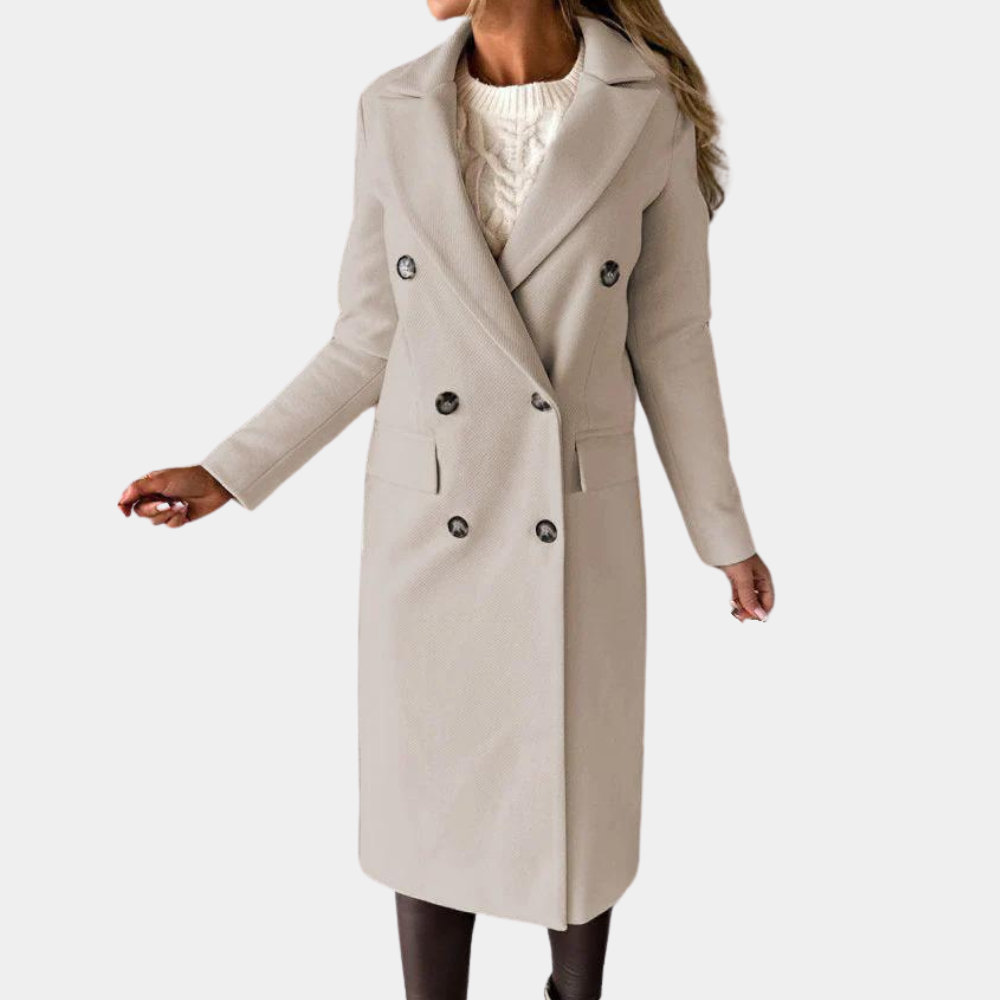 EB | Zweireiher Langmantel für Damen - Winter
