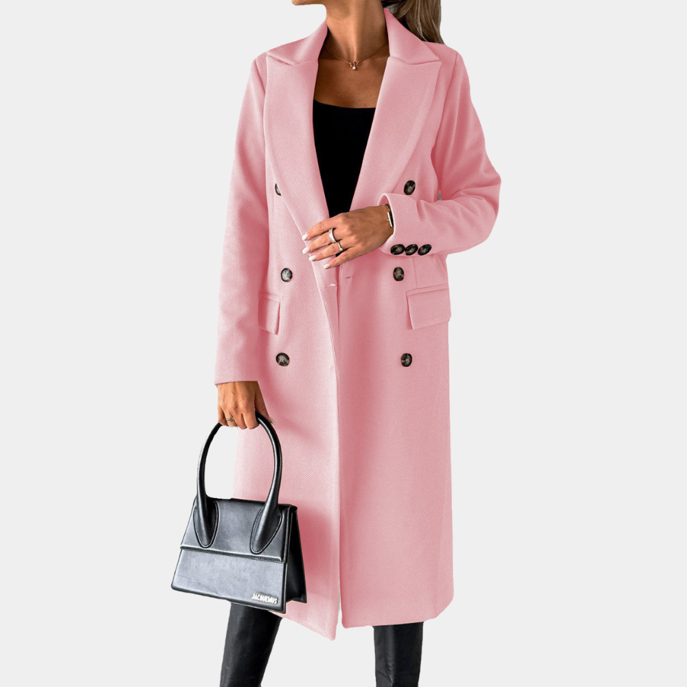 EB | Zweireiher Langmantel für Damen - Winter