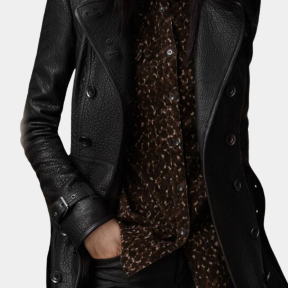 EB | warme Lederjacke für Frauen