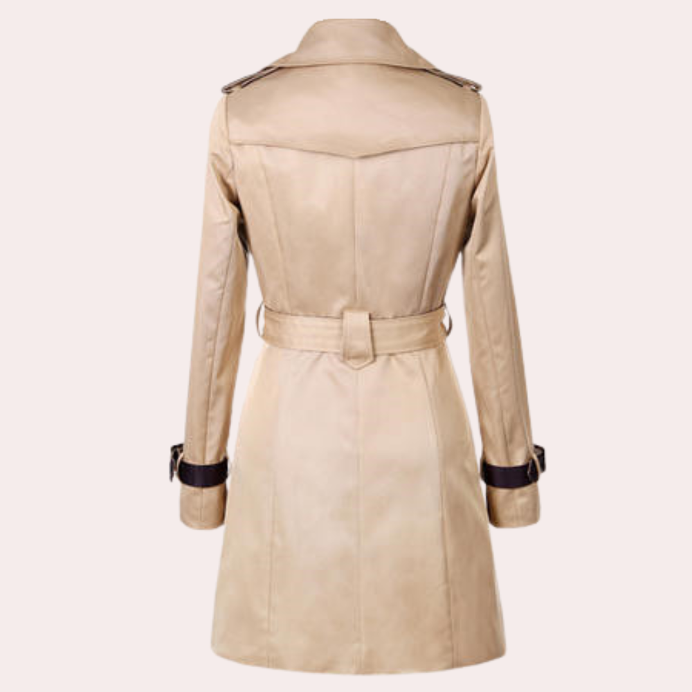 EB | Zweireiher Trenchcoat für Damen - Mittellang