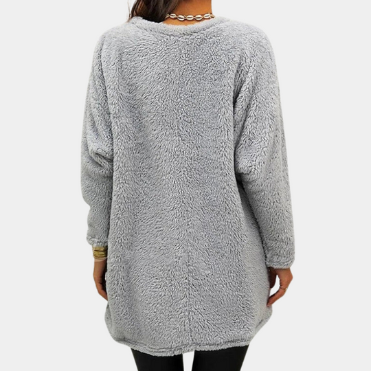 EB | Teddy Tunika mit Taschen Polyester Weich und Warm