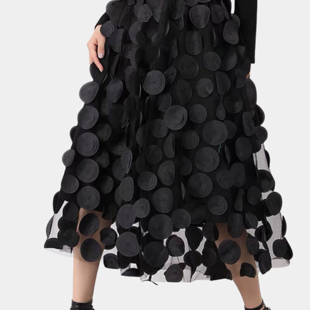 EB | Gepunkteter Mesh Retro Rock