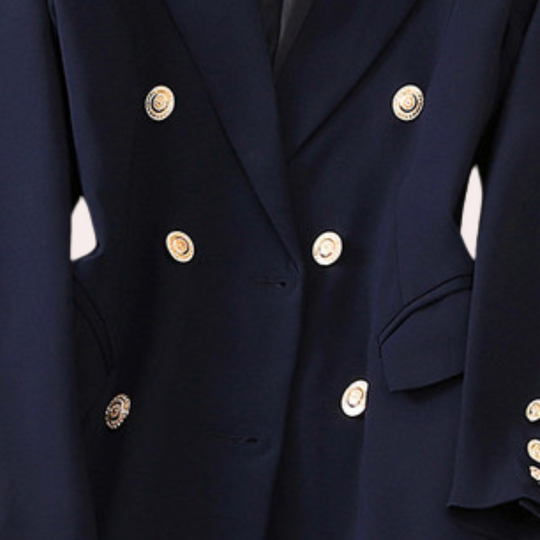 EB | Blazer mit Doppelknopfverschluss Strukturiert Passform Zeitloses Design