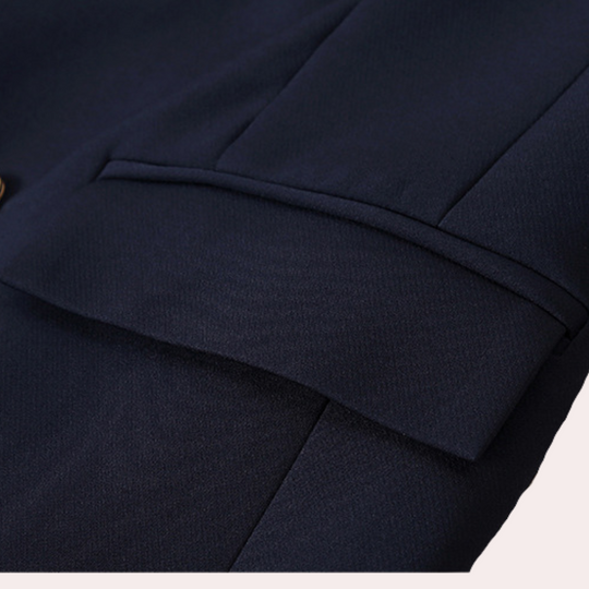 EB | Blazer mit Doppelknopfverschluss Strukturiert Passform Zeitloses Design