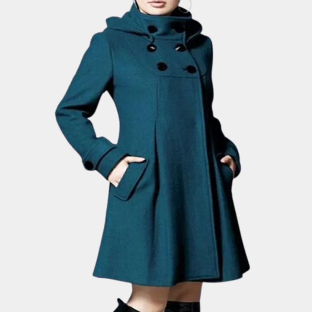 EB | gefütterte Jacke - eleganter Teal-Jacke mit Seitentaschen