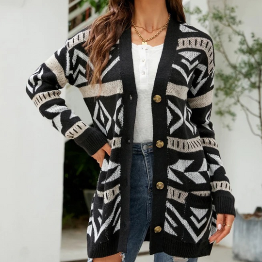 EB | Moderne und Modische Winter-Strickjacke