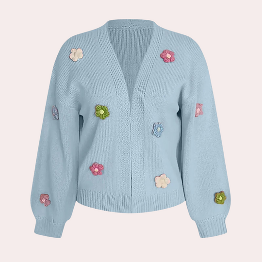 EB | Damenjacke mit 3D Blumen – Maribel