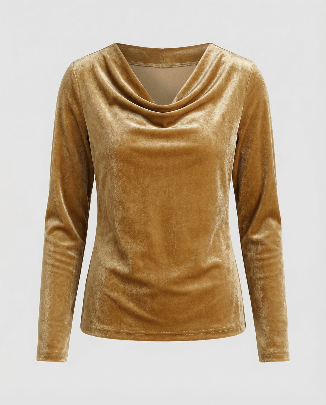 Elegantes Samtshirt Damen Lässig | EB