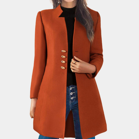 EB | Eleganter einreihiger Wintermantel für Frauen