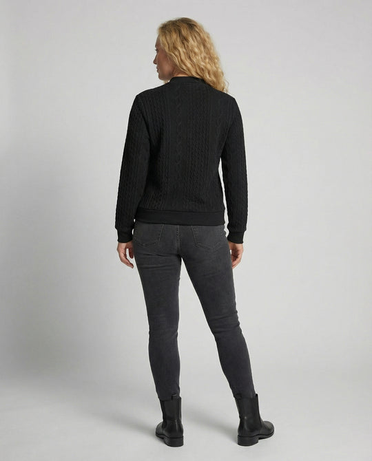 EB | Weicher Casual-Pullover Mit Textur Für Damen