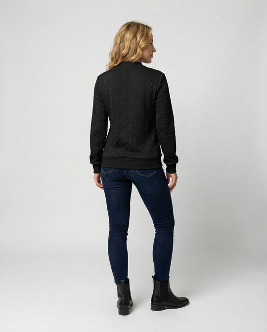 Strukturstrick Casual Pullover Damen | EB