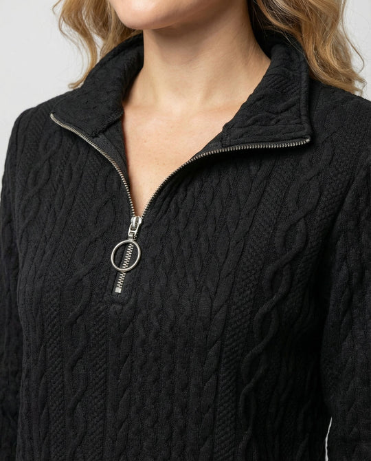 Strukturstrick Casual Pullover Damen | EB