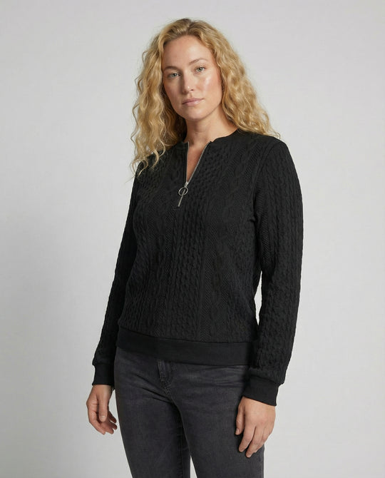 EB | Weicher Casual-Pullover Mit Textur Für Damen