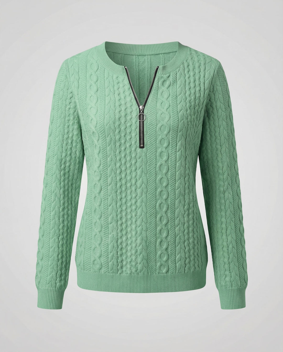 Strukturstrick Casual Pullover Damen | EB