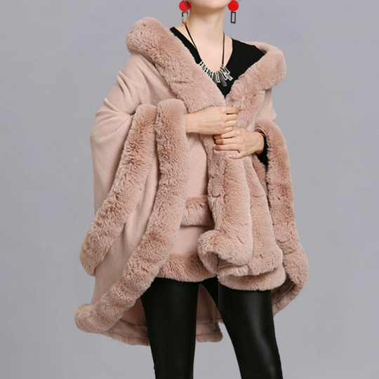 EB | Elegante Kap Mantel für Frauen für den Winter