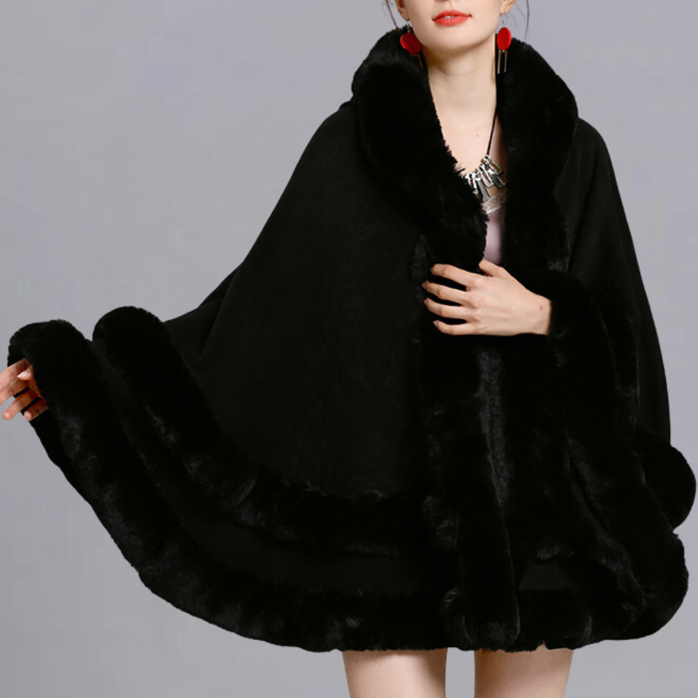 EB | Elegante Kap Mantel für Frauen für den Winter