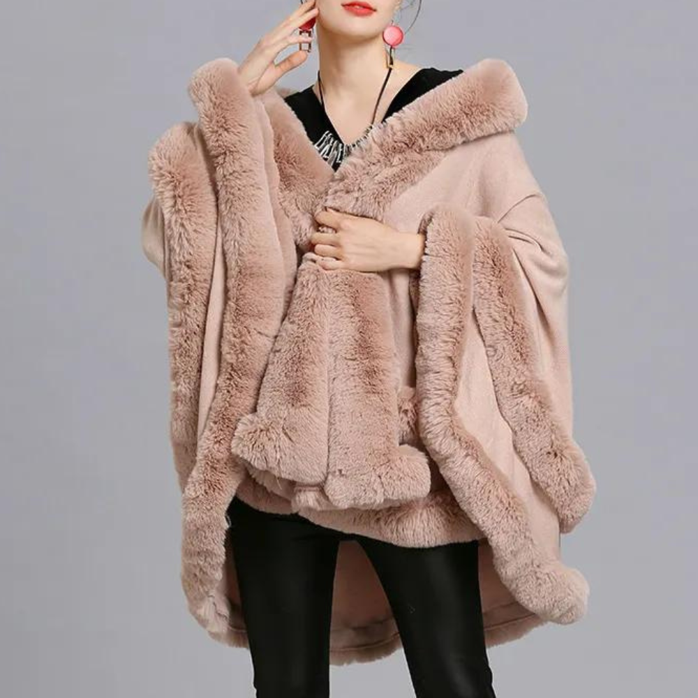 EB | Elegante Kap Mantel für Frauen für den Winter