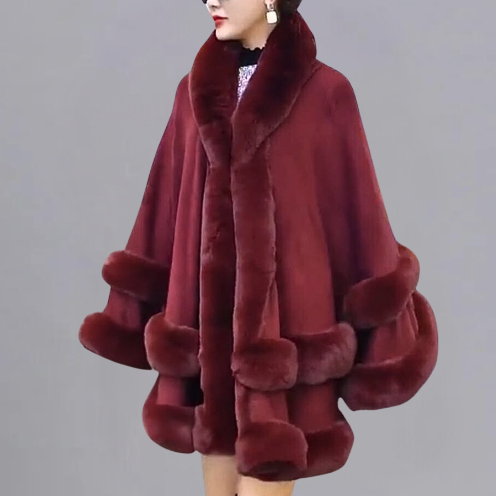 EB | Elegante Kap Mantel für Frauen für den Winter