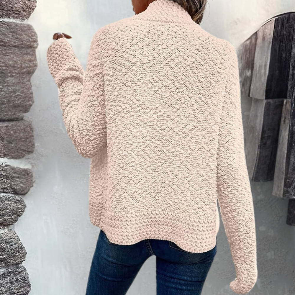 EB | Strickcardigan Weiches Bouclé-design Lässige Passform