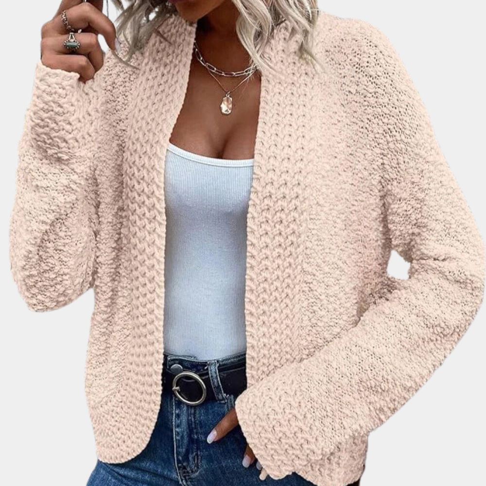 EB | Strickcardigan Weiches Bouclé-design Lässige Passform