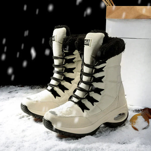 EB | Robuste Winterstiefel mit Schnürsenkeln für Frauen