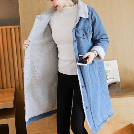 EB | Eleganter Winter-Denimmantel für Frauen