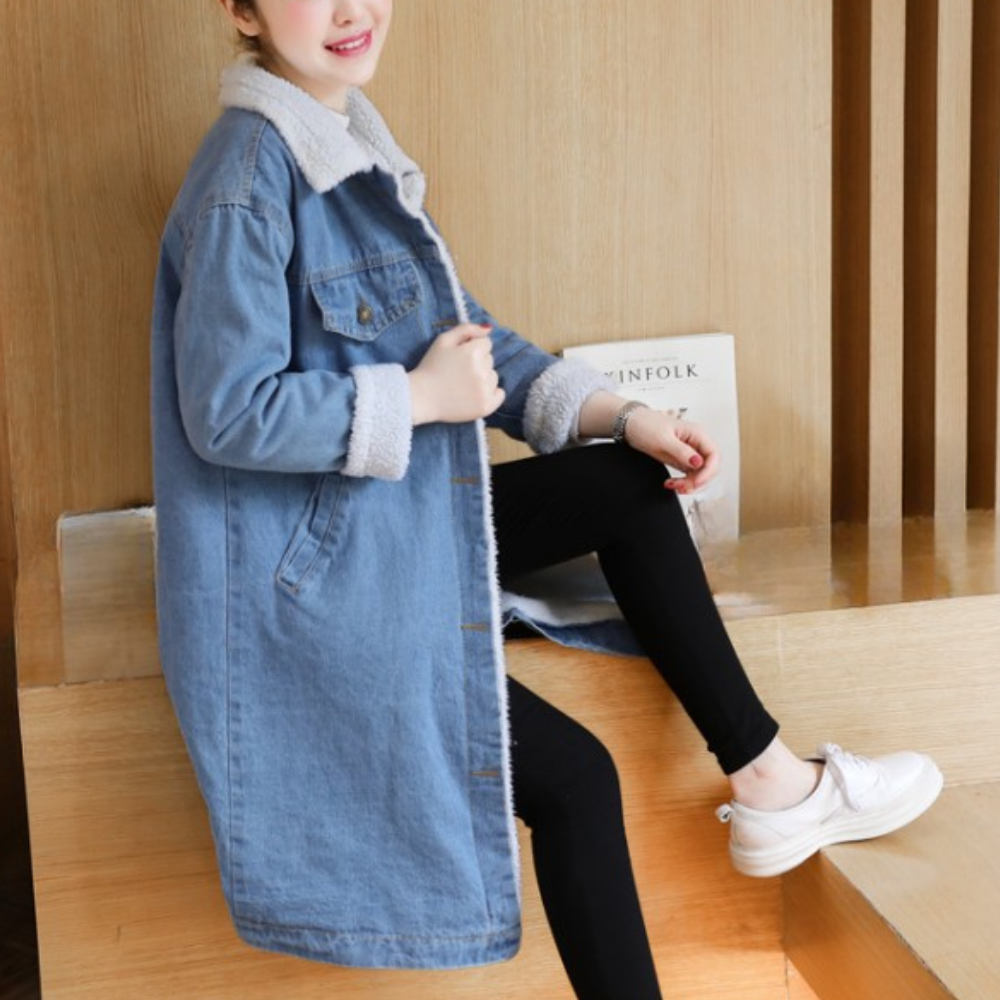 EB | Eleganter Winter-Denimmantel für Frauen