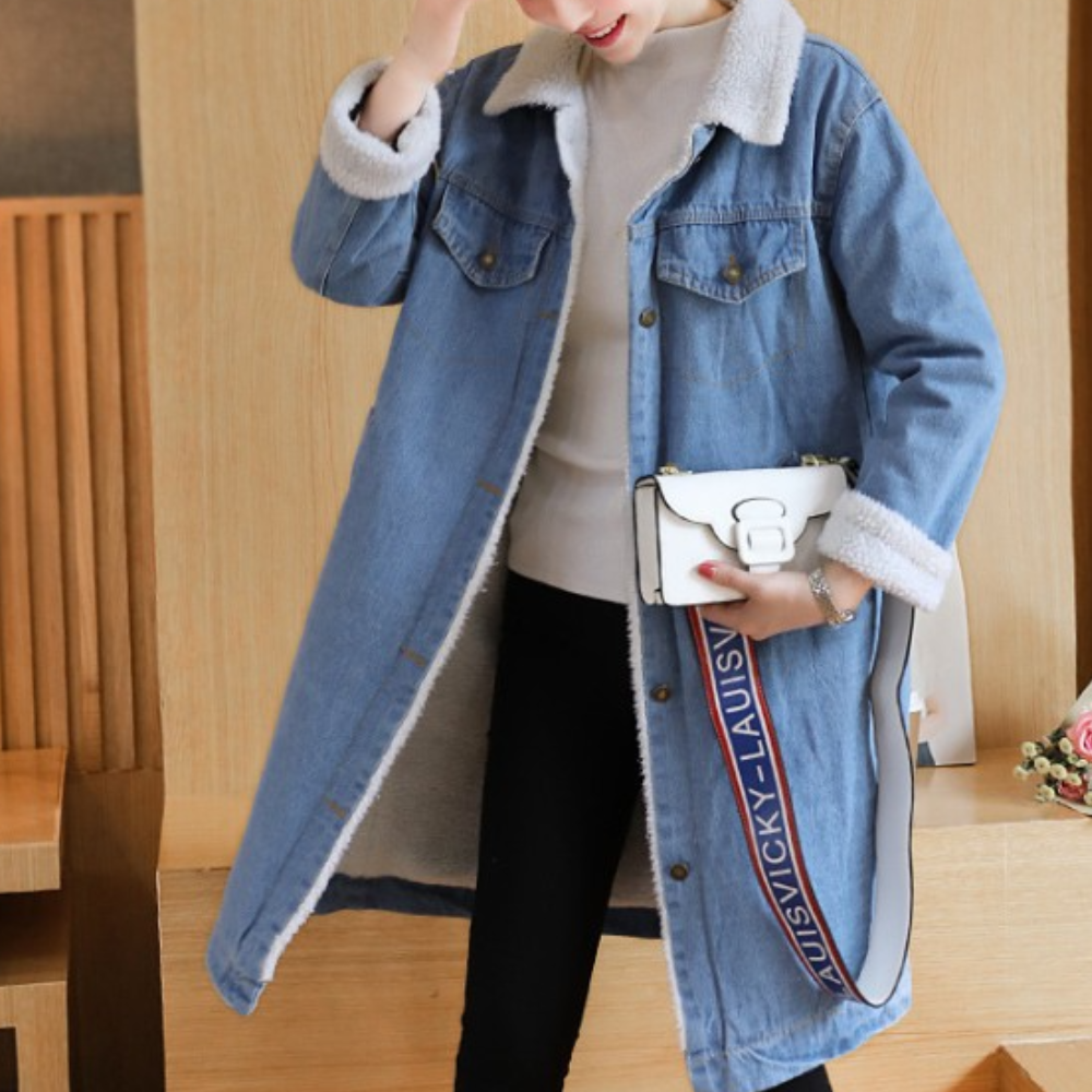EB | Eleganter Winter-Denimmantel für Frauen
