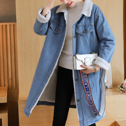 EB | Eleganter Winter-Denimmantel für Frauen