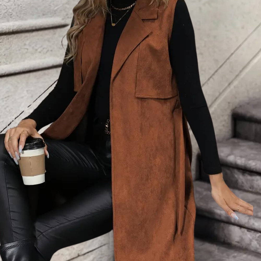 EB | Elegante und ärmellose Herbstjacke für Frauen