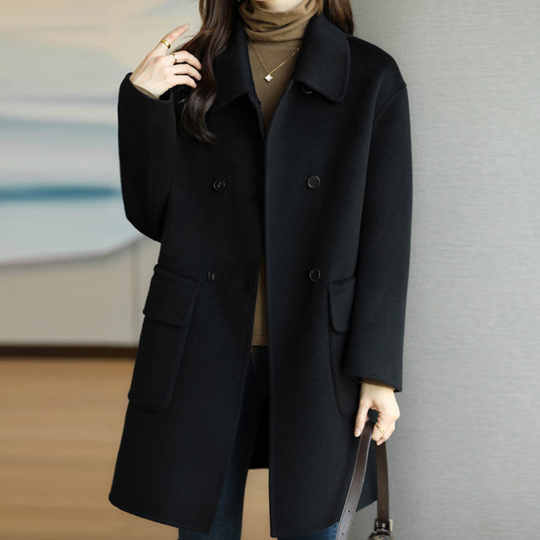 EB | Elegante, einfarbige Winterjacke für Frauen