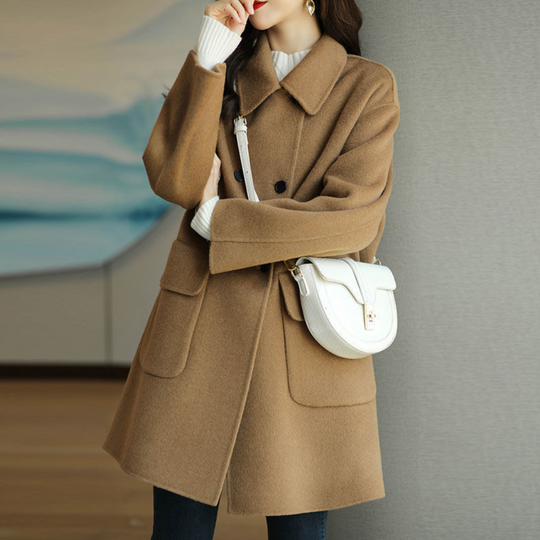 EB | Winterjacke mit Aufgesetzten Taschen für Damen - Herbst