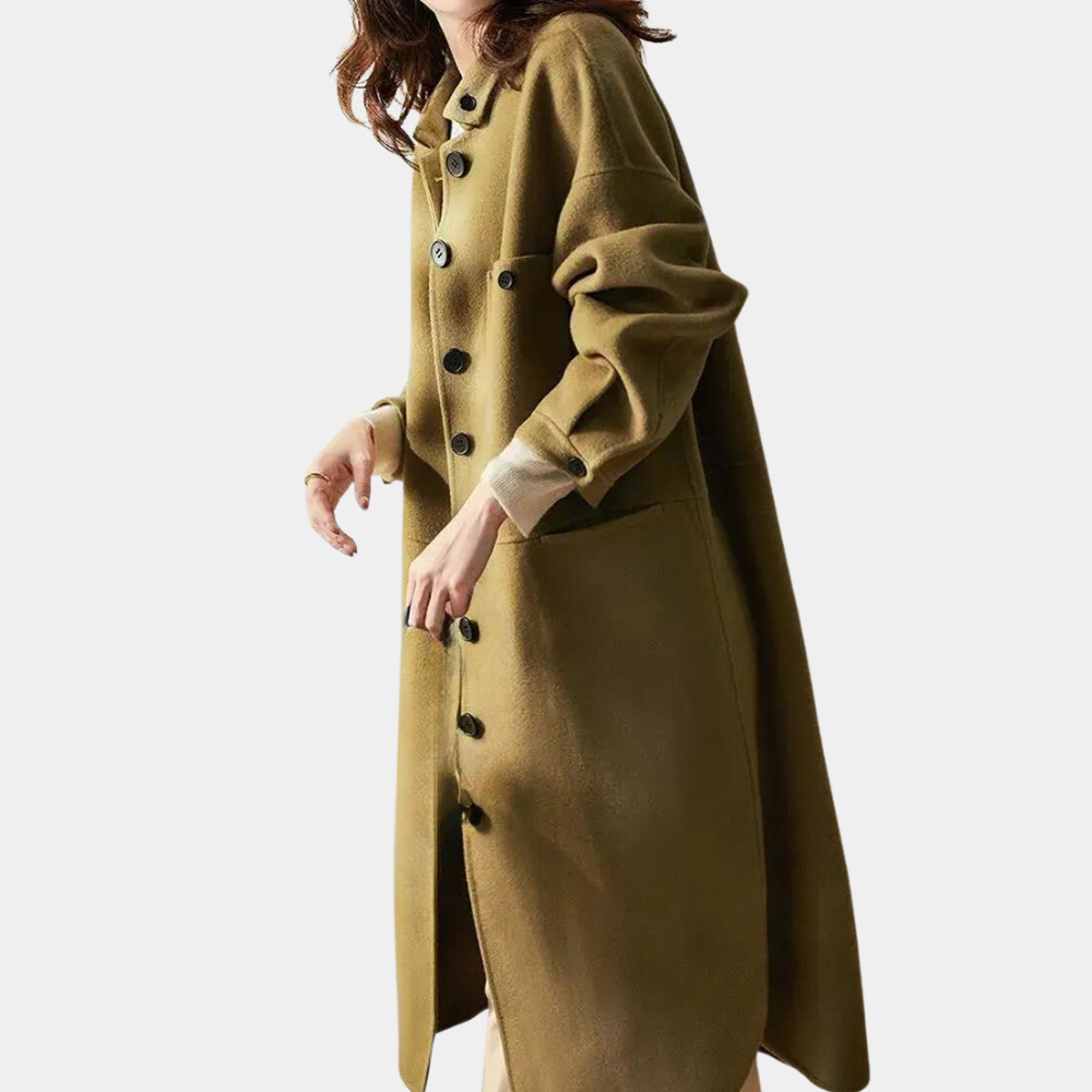 EB | Lange und warme Trenchcoat für Damen, perfekt für den Winter