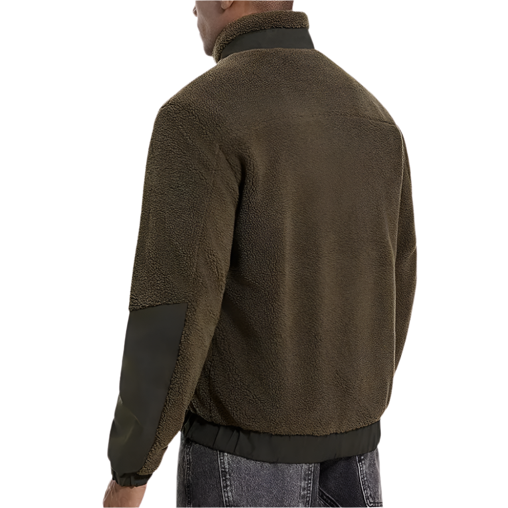 EB | Herren Outdoor-Fleecejacke mit Reißverschluss und Verstärkten Details