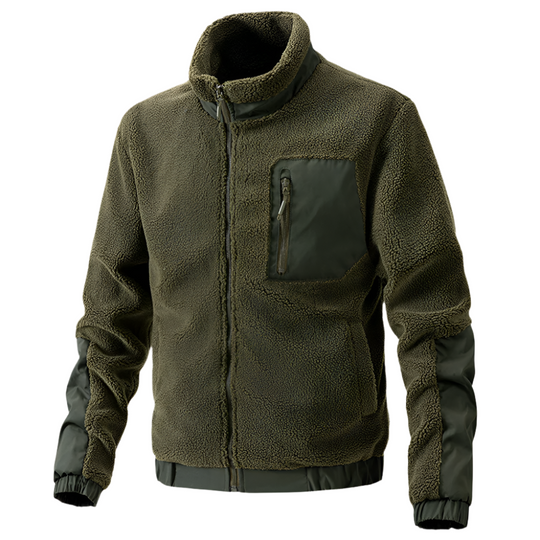 EB | Herren Outdoor-Fleecejacke mit Reißverschluss und Verstärkten Details