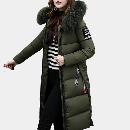 EB | stylische Damen gesteppte Jacke mit Kapuze