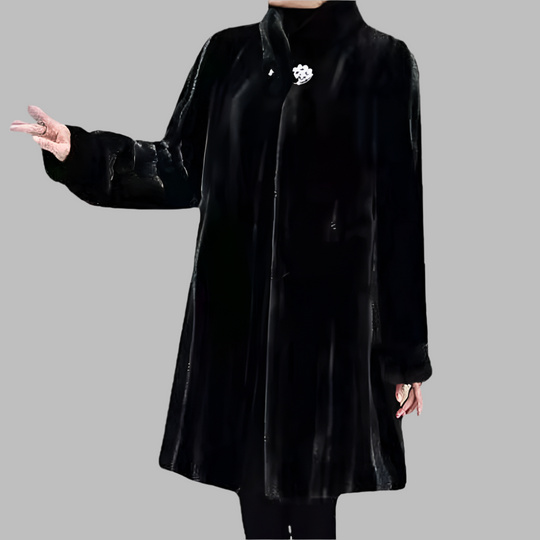 EB | Lang mit Stehkragen für Frauen Ideal für Den Winter