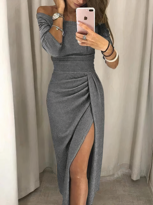 EB | Off-Shoulder Glitzerkleid