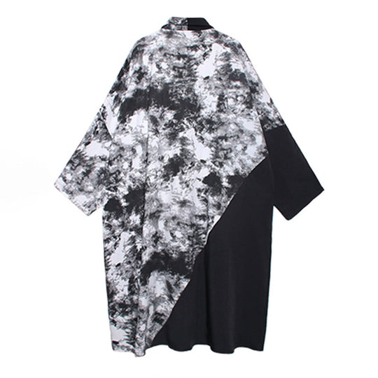 EB | Wolkiger Nachthimmel Trenchcoat