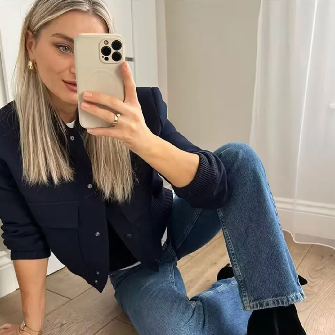 EB | Gekürzte Varsity Jacke - Stilvoll & Lässig