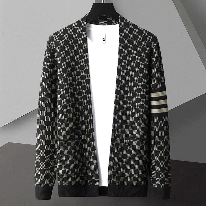 EB | Gemusteter Cardigan Strick Elegant, Stilvoll