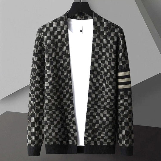 EB | Gemusteter Cardigan Strick Elegant, Stilvoll