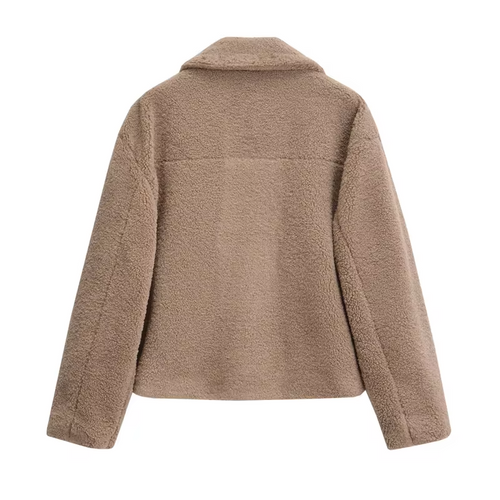 EB | Kurze Damenjacke mit Teddyfell