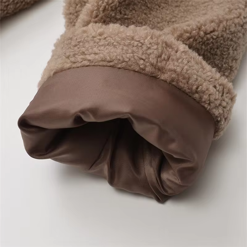 EB | Kurze Damenjacke mit Teddyfell